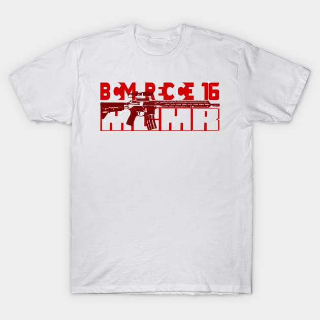 AR15 BCM Recce 16 T-Shirt by Aim For The Face